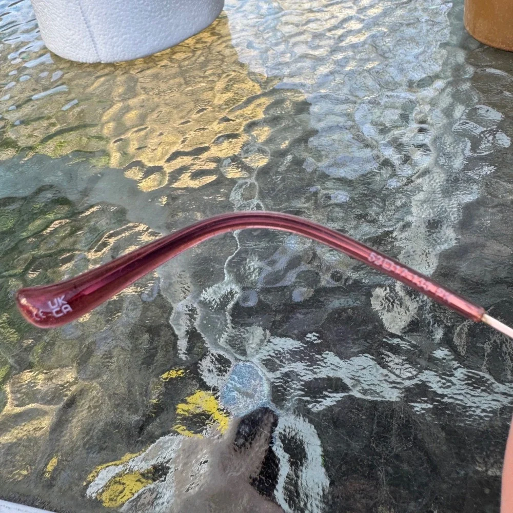 Kensie Pink Glitter Cat Eye Eyeglass Sunglass Frames Rose Gold Preppy Sparkle‎
